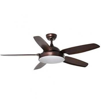 Ventilador de Techo con Luz LED LEYTE Marrón de Faro Barcelona