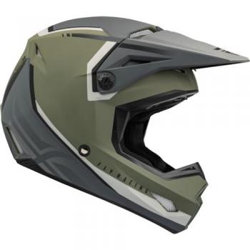 Casco de Cross FLY Racing Kinetic Olive, características: diseño ligero, ventilación óptima, forro interior desmontable y lavable, cierre de doble anilla, homologación ECE 22.05