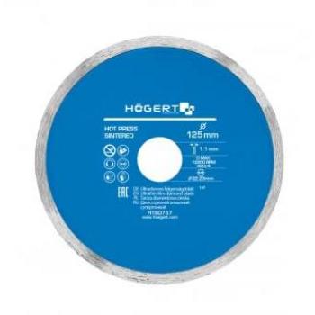 Högert Technik - Disco de diamante fino 125 mm para cortar baldosas cerámicas y superficies de materiales de construcción
