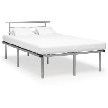 Estructura de cama sin colchón metal gris 120x200 cm Día y Noche