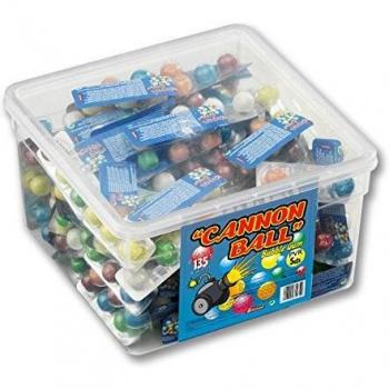 Cannonball - Chicle sabor tutti frutti - Bote de 135 unidades