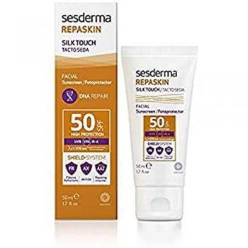 SESDERMA Repaskin Protector Solar Facial SPF 50 Tacto Seda - 50 gr