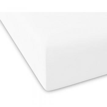 Sábana bajera Guy Laroche 100% algodón percal 200 hilos Pure blanco 100x200+28 cm