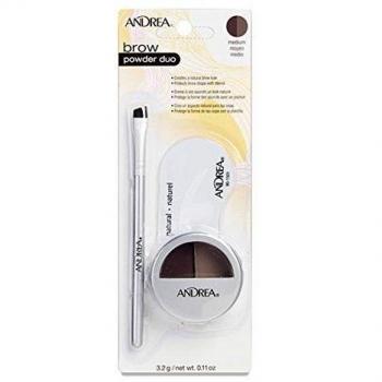 EUROSTIL Cejas Andrea Powder Duo Marron Medio Unisex Adulto, Negro, Único