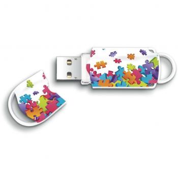 Integral Memory Xpression Puzzle - Memoria USB de 16 GB, multicolor