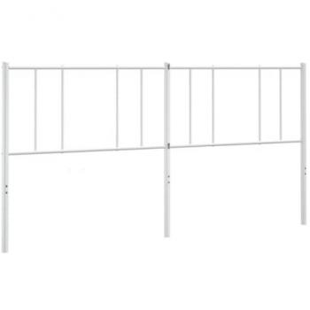 vidaXL Metal Headboard White 193 cm