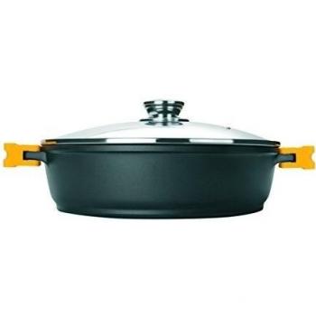 Ibili Olla con Tapa, Aluminio Fundido, forja, Negro, 30 cm