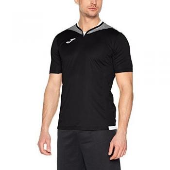 Joma Silver Camiseta de Juego Manga Corta, Hombre, Negro, 2XL