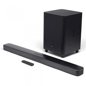 JBL Bar 5.1 Surround - Barra de sonido 5.1 con subwoofer, 5.1 canales, 550W, inalámbrico, negro