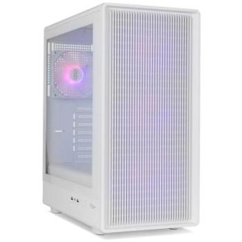 Semitorre NOX Infinity IOTA ATX/M-ATX/ITX Blanco con 4 Ventiladores ARGB, Frontal Mesh y Cristal Templado