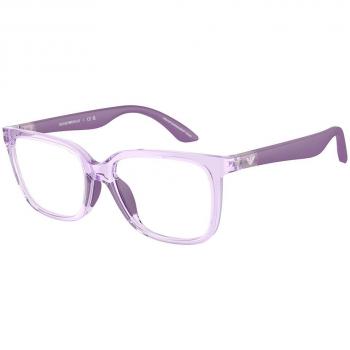 Emporio Armani EK3006F Kids Asian Fit 6143 Kids' Eyeglasses Purple Size 49 - Frame Only - Blue Light Block Available