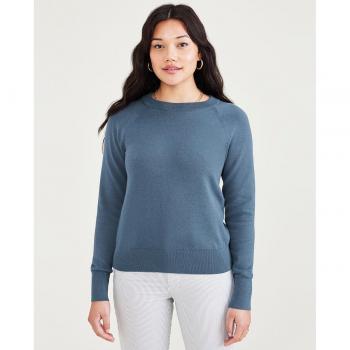 Dockers Jersey de mujer cuello redondo de algodón