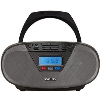Altavoces Bluetooth Aiwa BBTU-400BK con lector de CD, MP3 y USB, color negro