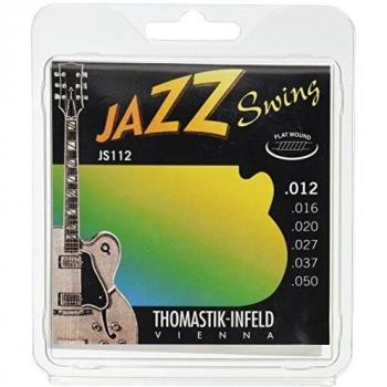 Thomastik Jazz Swing JS112 Flat Wound Electric Guitar Strings Set (Medium Light 0.012 - 0.050)