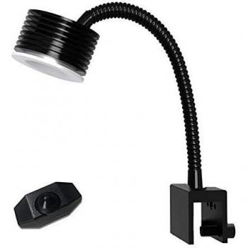 Lominie Lampada Acquario, Asta 20 Nano Dimmerabile Pianta Acquario LED Carro Armato Luce con 6500K Collo Di Cigno per Piante Acquario D'acqua Dolce Fish Tank Refugium
