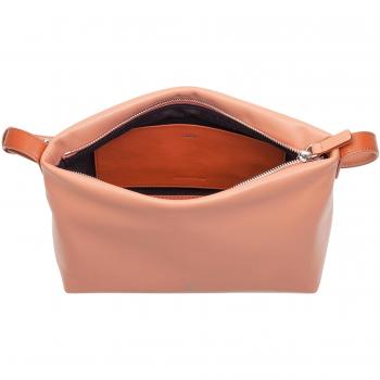 Bolso de hombro de piel Dudu con cremallera, pequeño, elegante y suave