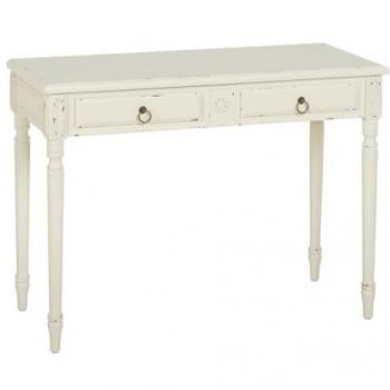 Consola Blanco Madera de Abeto MDF 100 x 45 x 76 cm