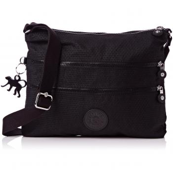 Kipling Alvar BPC Bolso Bandolera, Color Negro