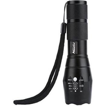 Flashlight,LANDFOX X800 linterna táctica militar LED lúmenes Alonefire
