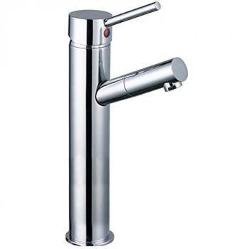 Grifo Lavabo Alto Monomando Serie Haya con Base Metálica y Cartucho Cerámico Cromado