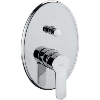 Mezclador Monocomando de Incasso para Ducha con Desviador Línea Blu Cromo Paffoni