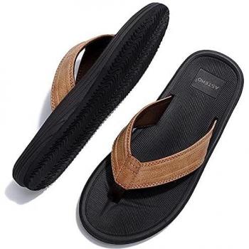 ASTERO Chanclas Hombre Flip Flop Verano Sandalias de dedo Antideslizante Piscina Playa Ducha Zapatillas Tamaño 41-46