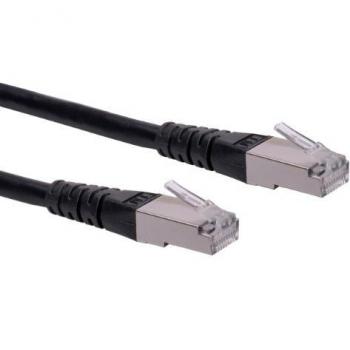 Cable de red ROLINE S/FTP Cat.6 15m, color Negro, funda de PVC