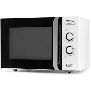Microondas Orbegozo 1000W con Grill, Capacidad 30L, 5 Niveles de Potencia + 3 Combinaciones Grill-Microondas