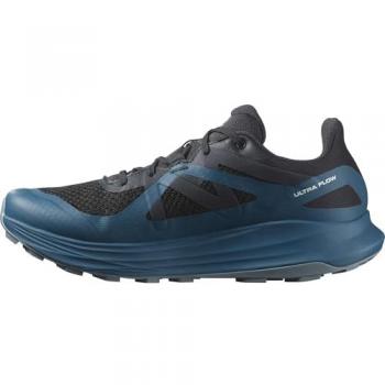 Zapatilla Salomon Ultra Flow Gore-Tex para Hombre, Color Negro, Talla 44 2/3, Impermeables, Amortiguación del asfalto al sendero, Resistentes al mal tiempo, Preparadas para terrenos