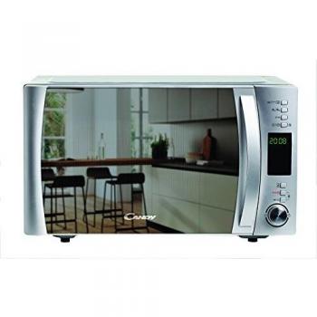 Candy X-Range CMXG25GDSS, Microondas con Grill, 25L, 1450W, 5 Niveles, Digital, 40 Programas, Bloqueo Seguridad, Plato 31,5CM, Grill Rack, Express Cooking, Temporizador, App simply-Fi, Puerta Espejo