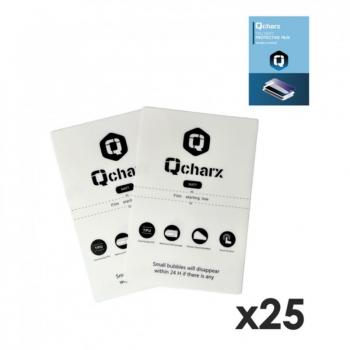 Láminas de Protección Frontales QCHARX Hidrogel Mate Anti Huellas para Qx1 25 Unidades