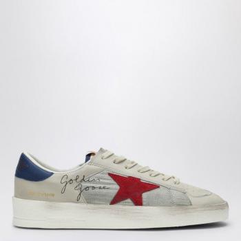 Golden Goose Men's Stardan Low Sneaker - White/Blue/Red, Size 43 (10 US), Leather