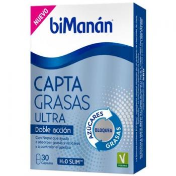 Bimanán Captagrasas Ultra Doble Acción 30 Cápsulas Adelgazantes y Saludables