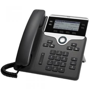 Cisco 7841 4líneas LCD Wired handset Negro, Plata - Teléfono IP