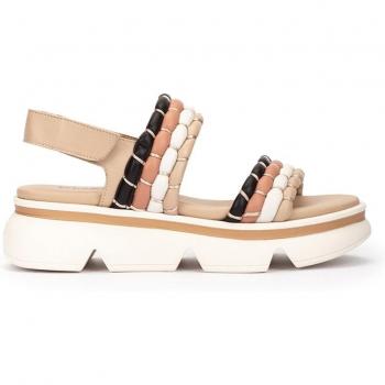 Weekend by Pedro Miralles - Sandalias de plataforma de mujer de piel con tiras acolchadas