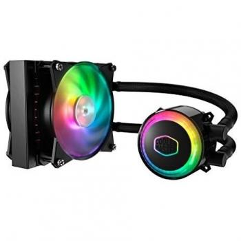Cooler Master MasterLiquid ML120R RGB Refrigeración a Liquido CPU - Efectos de Iluminación Personalizados, Bomba de Disipación Dual y Doble Ventilador de Aire de 120 mm