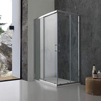 Ducha Rectangular Giada 70x120 Cristal 6Mm Transparente