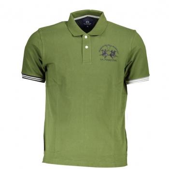 La Martina Chic Green Cotton Blend Polo Shirt - XL