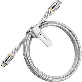Cable Premium USB-C a Lightning 1M, Carga Rápida, Reforzado de Nylon, Certificado MFi, Ultra Resistente, Blanco
