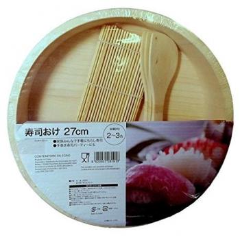 Uniontrade - Hangiri, juego de madera para arroz sushi - 27 cm