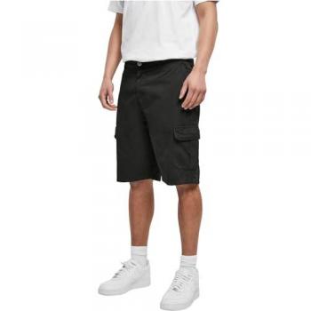Urban Classics Men's Big Black Cargo Bermuda Shorts