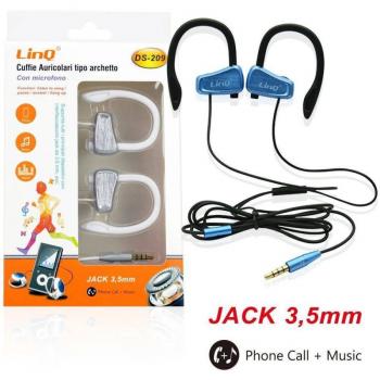 Auriculares Diadema DS-209 con Micrófono para Smartphone y MP3, Cable Jack 3.5mm, Ideal para Deporte