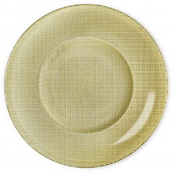 Bajo plato Inca oro. 31 cm. Min. 12 unidades