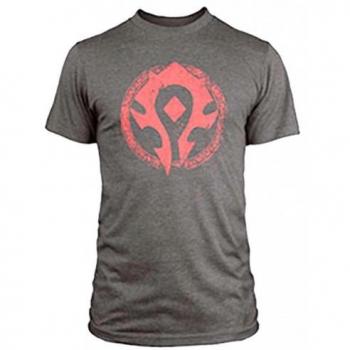Camiseta Gris WOW Horde Shield Talla S