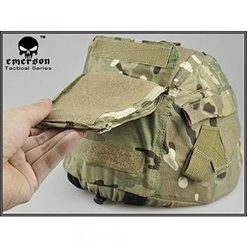 Worldshopping4U ATAIRSOFT Emerson - Funda para casco táctico militar MICH 2000 Ver2/ACH con bolsillo trasero