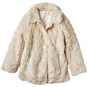Billieblush FOURRURE-Abrigo Niñas,    Blanco