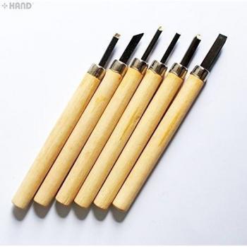 Mano® para tallar madera Hobby Craft flores Herramientas/cinceles 135 mm - Juego de 6