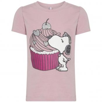 NAME IT Camiseta NMFSNOOPY Mini Rosa Pastel 104 Rosa
