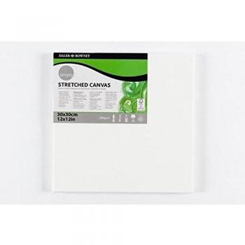 Daler Rowney Simply Bastidor Entelado 30x30cm - Imprimacion Triple - Grano Medio - 100% Algodon sin Acido - 250g
