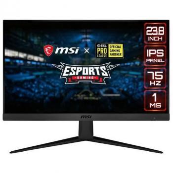 MSI Optix G241V E2 23.8 Full HD IPS Gaming Monitor, 1920 x 1080, 1ms Response Time, 75Hz Refresh Rate, AMD FreeSync, Anti-Glare Screen,